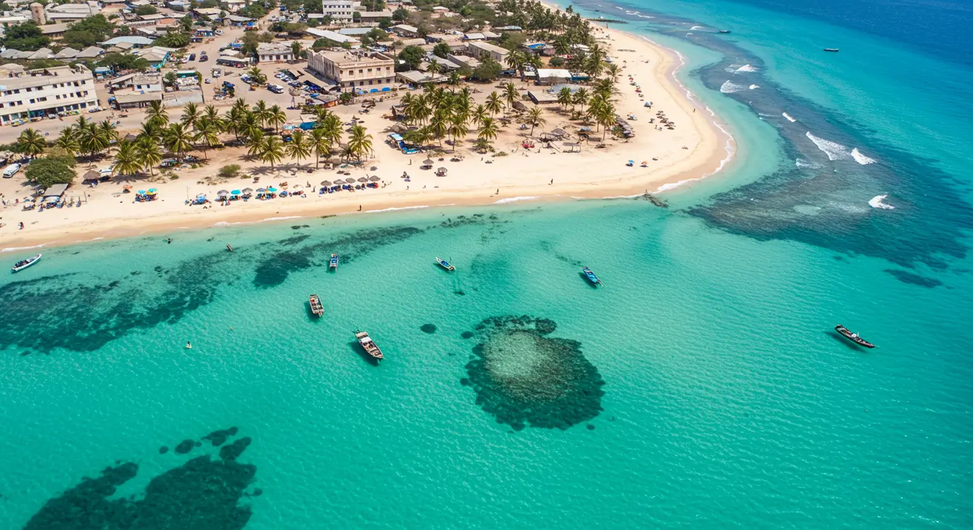 Lido Beach Mogadishu Somalia tourism aerial view