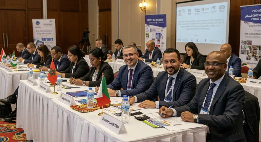 urism professionals in B2B networking meetings at ITS Africa 2025 in Marrakech