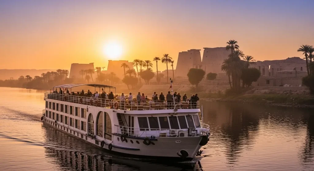 Luxury Nile Cruise at Sunrise