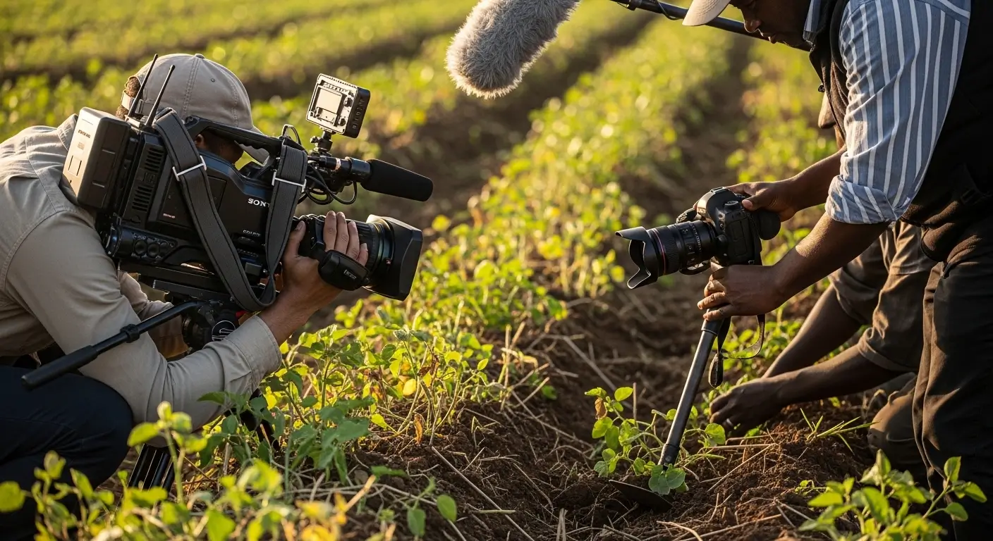Media production and storytelling in Kenya for agribusiness through documentary filming in rural agricultural fields